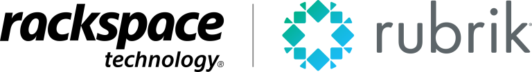 Rackspace Rubrik Partnership Logos